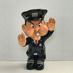 Resin Traffic Police Statue 17” Tall 11” Wide 8” Deep