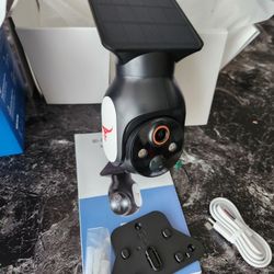 Solar  Wireles  Security  Camera , AI Human Detection, Audio, Color Night Vision ,Wifi Only  360 PTZ