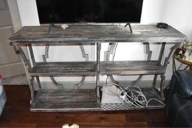 Rustic Gray Console Table