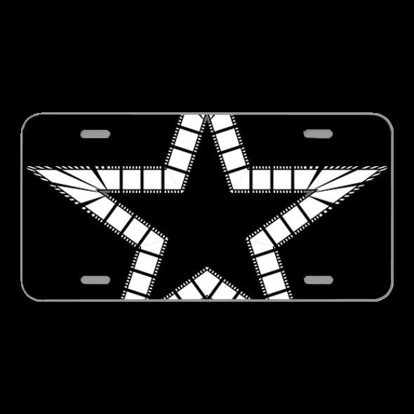 License Plate Novelty Car Front Abstract Art Camera Cinema Design