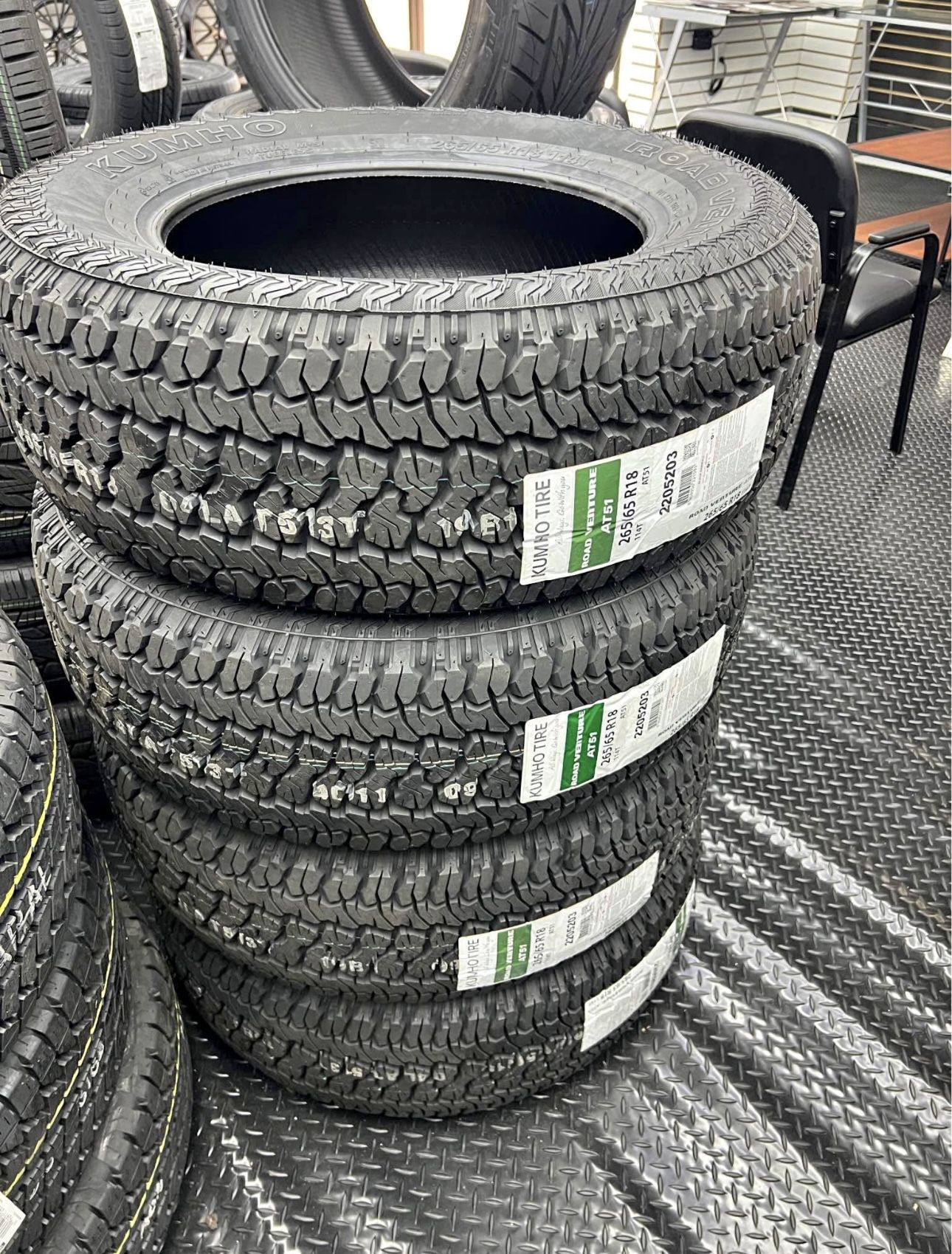 New Tires 265/65R18 Kumho Road Venture AT51 In Stock For Sale, WE FINANCE