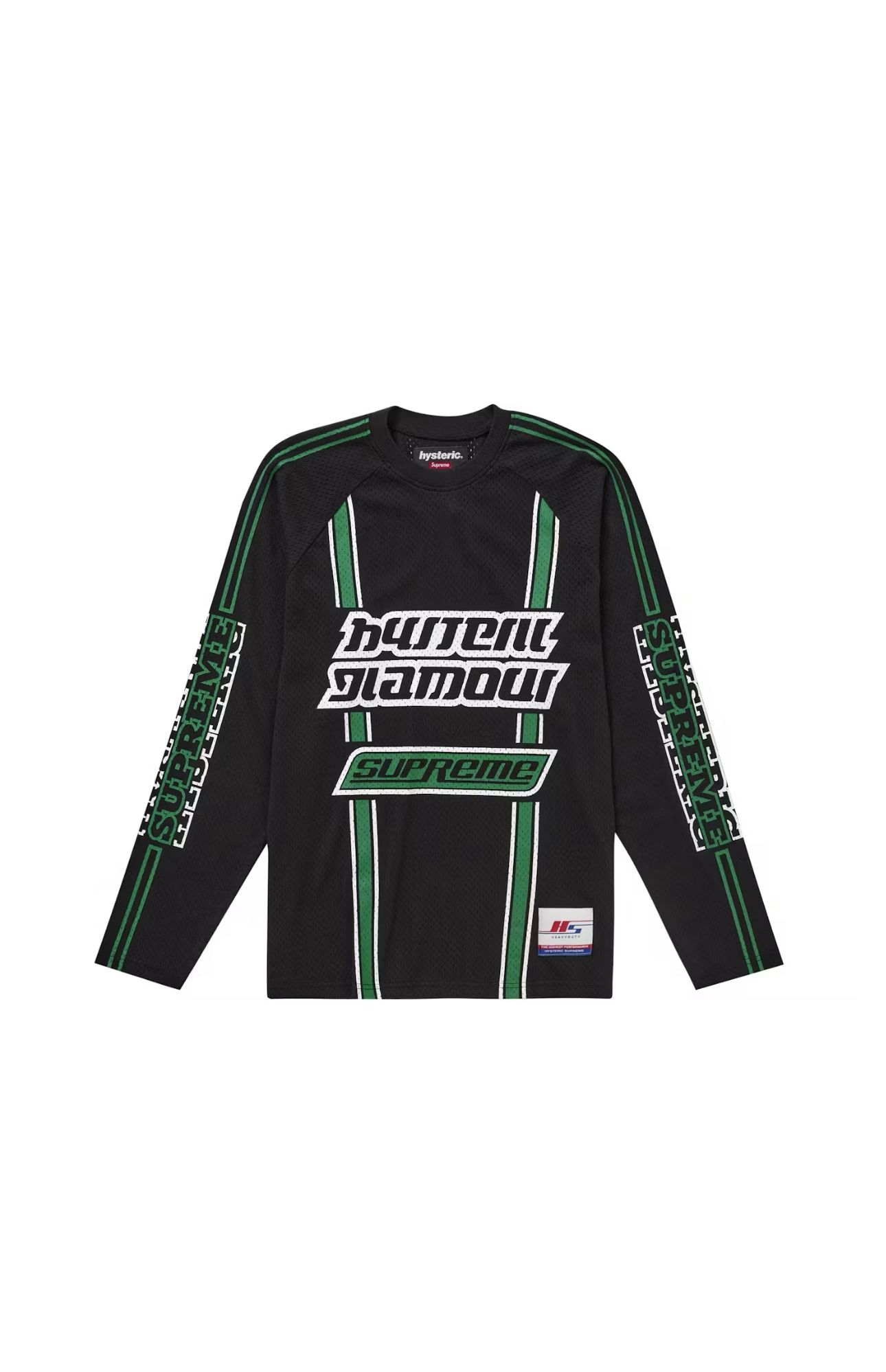 Supreme Hysteric Glamour Mesh Long Sleeve Top Black