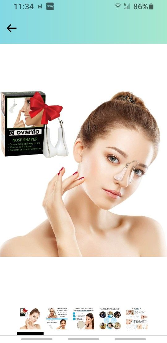 Nose Shaper nose Clip - Soft Silicone Nose Slimmer Bridge Straightener Corrector Nose shaper for Wide Noses, Nose slimmer Clip For men, women Nose thi