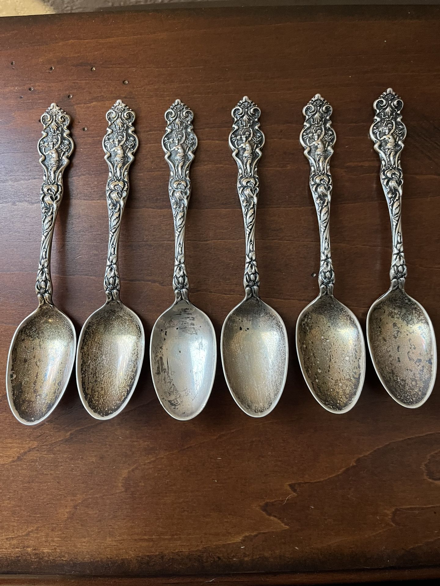 Wallace Silversmiths Sterling Silver Spoons x6 191 Grams