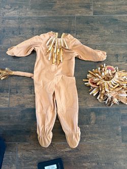 Handmade Toddler Lion Halloween Costume with Mane Hat