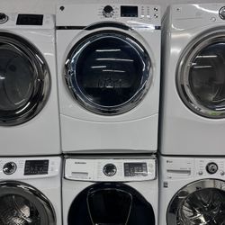 Samsung Washer and GE Dryer Stackable Set