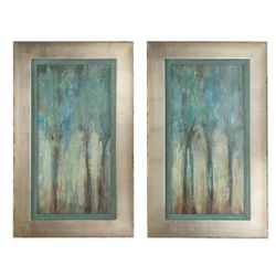 Pair Of Art Work   Gold Framed