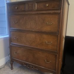 Antique real wood dresser
