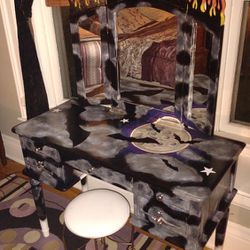 Custom Dressing Table With Chair