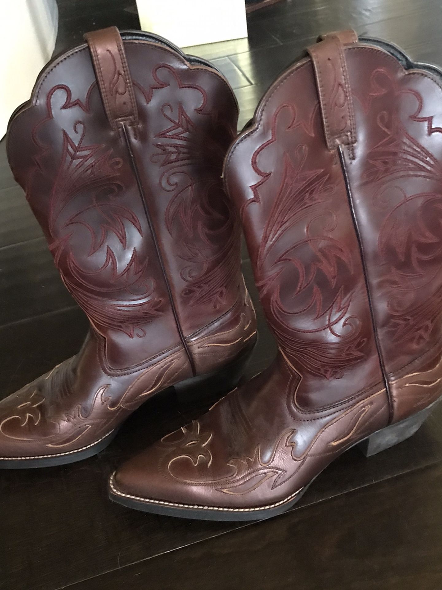 Leather Cow Boy Boots New