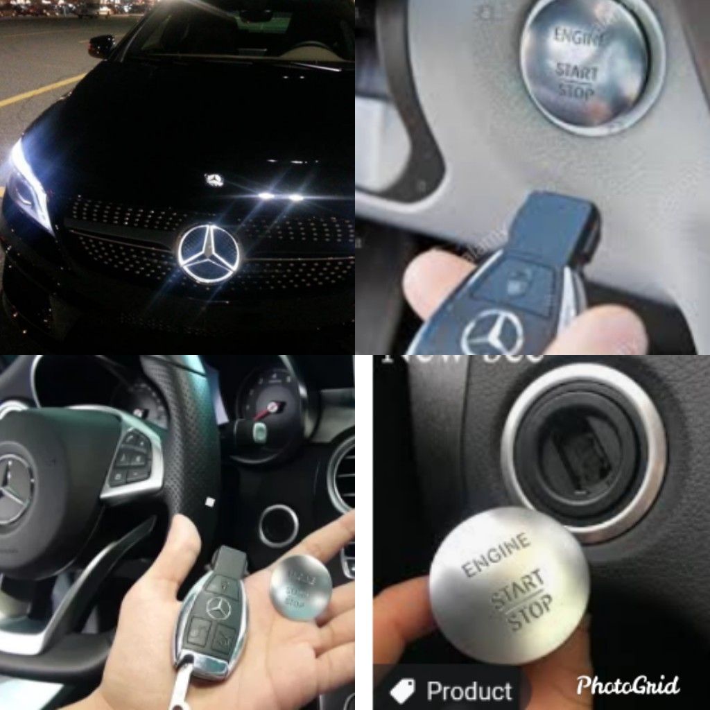 2014-18 Mercedes Benz OEM used illuminated Star, Keyless ignition, key fob