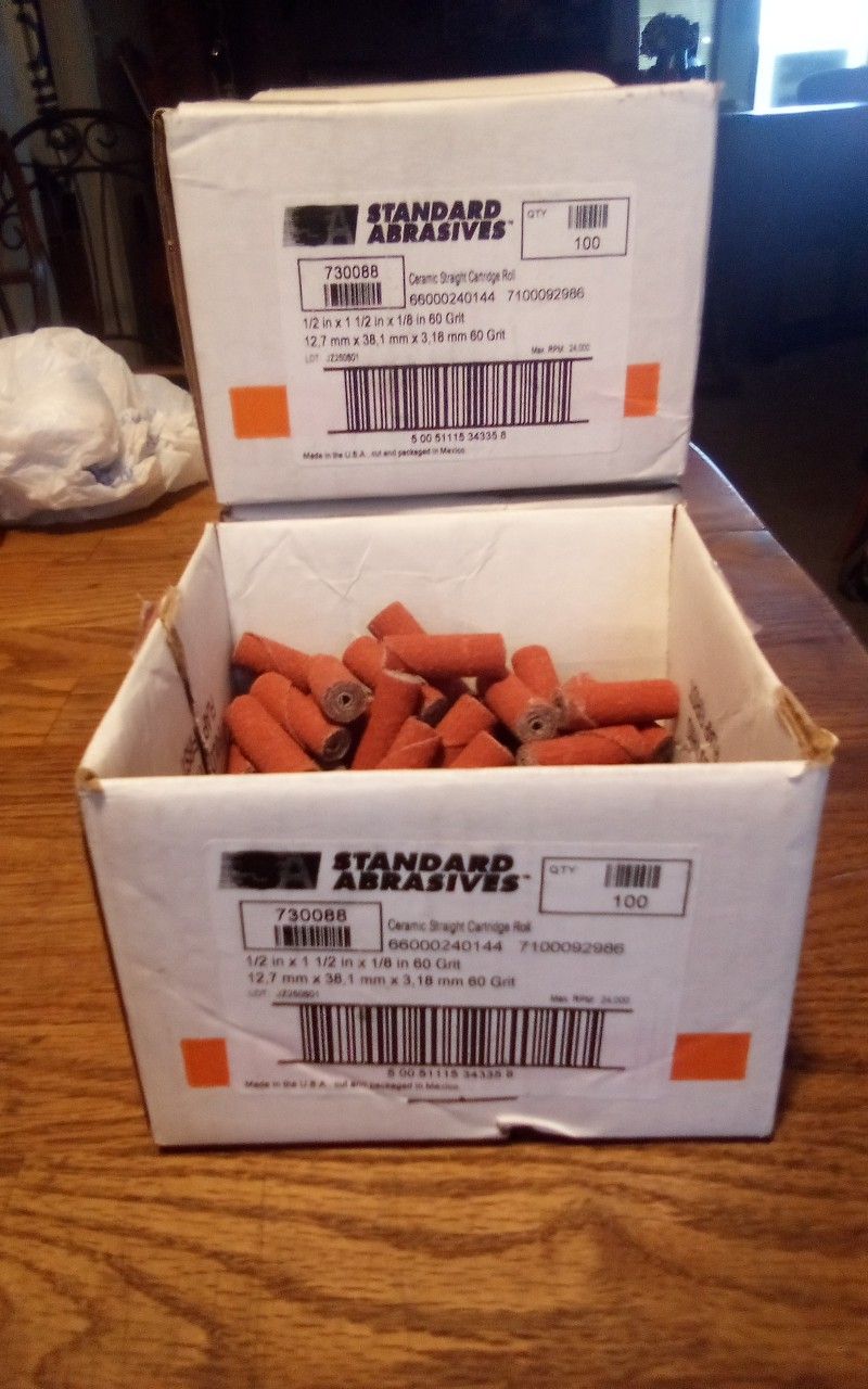 Standard Abrasives- Ceramic Straight Cartridge Rolls x 100pc Box