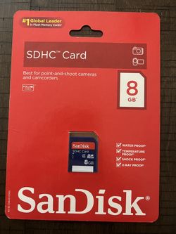 SanDisk 8GB SDHC Card Class 4 Secure Digital Flash Memory SDSDB-008G