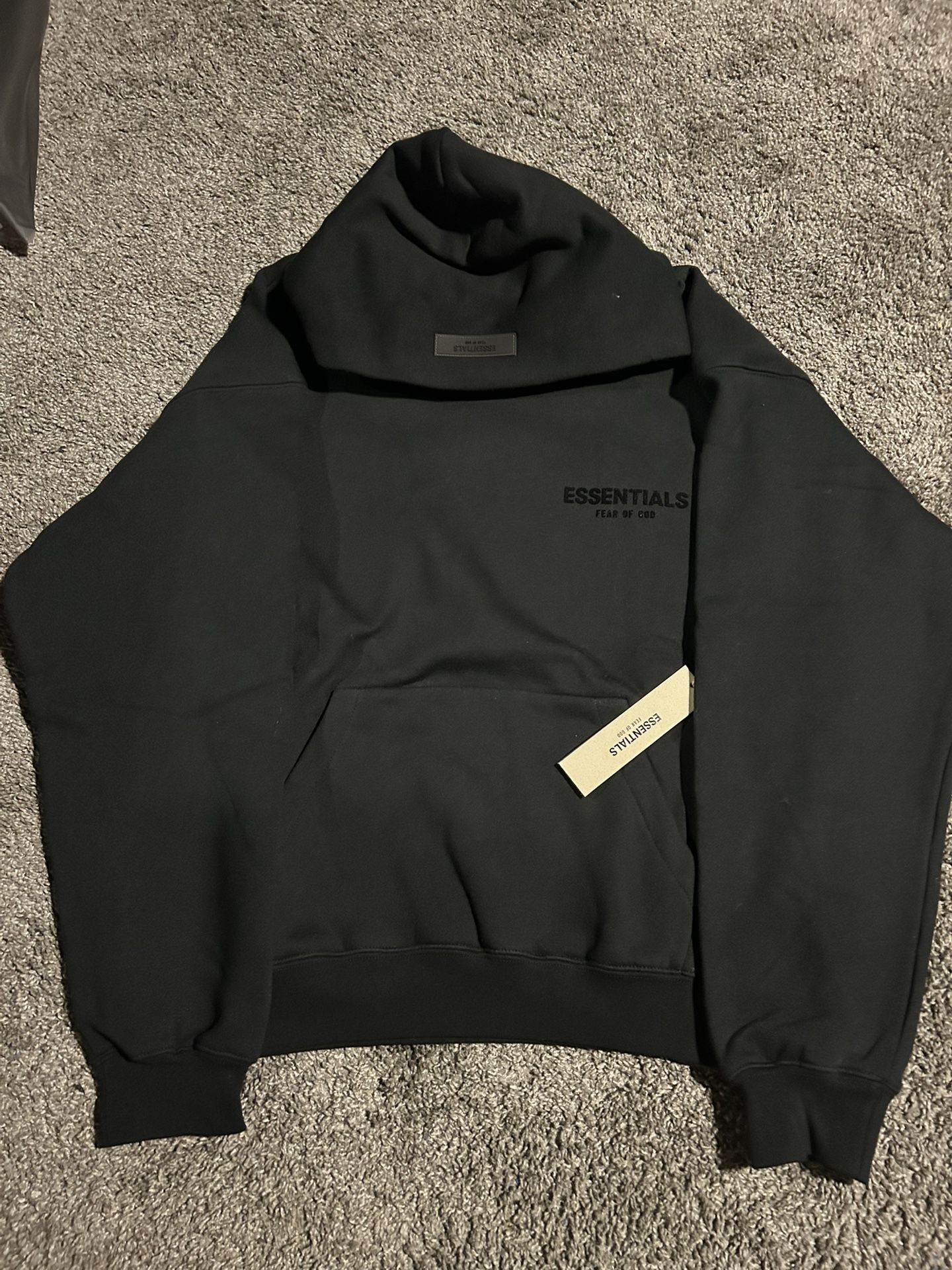 Black Essentials Hoodie