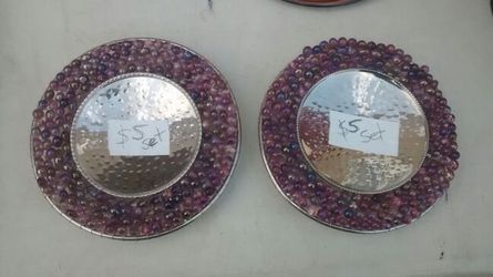 Candle holder plates