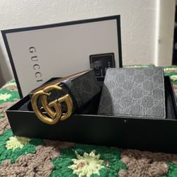 Gucci Belt And Wallet Set!