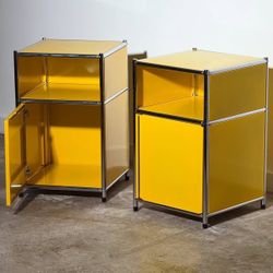 Set of USM Haller Dupe Nightstands (Yellow)