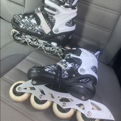 Rollerblades adjustable kids size 13-3, fit shoe size 13, 1, 2, 3
