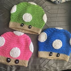 Bonitos Gorritos A Crochet Para Niños Y Niñas A Buen Precio A $15 Cada Uno 