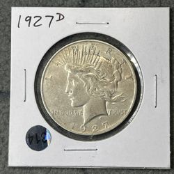 1927-D Peace Dollar - Tough Date!