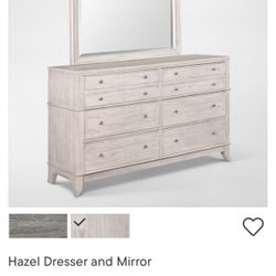 Hazel Water White Dresser w/o Mirror $300