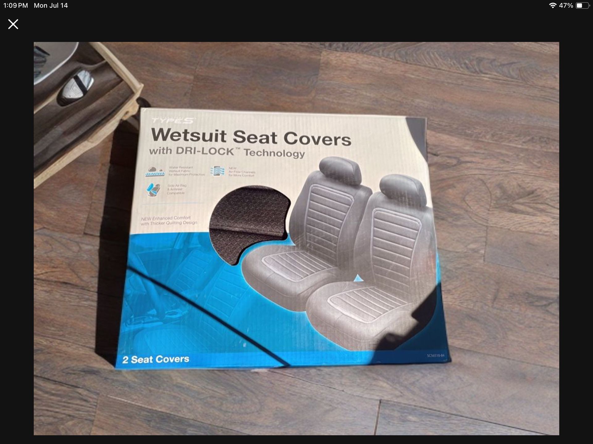 2 Wetsuit Seat Covers (Brand New)