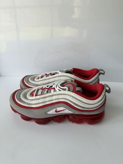 Nike Air VaporMax 97 Atmosphere Grey University Red for Sale in San Antonio TX OfferUp