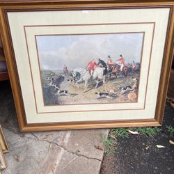 Framed Hunting Print