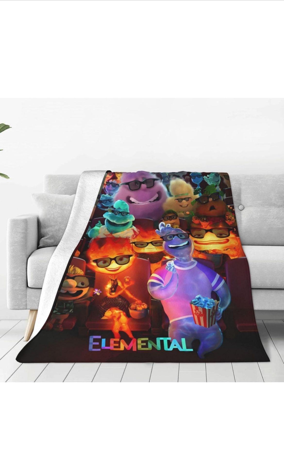 Elemental Blanket Soft Cozy Fleece Throw Blanket Plush Lightweight Warm Fuzzy Flannel Blankets and Throws for Boys Girls Couch Sofa Bed 50"X40"