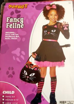 Girls Fancy Feline Costume