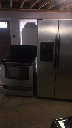 Stainless Steel Stove Refrigerator