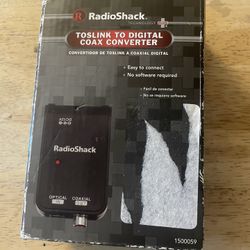 Never Used Inbox, Genuine Radioshack, Easy To Connect Digital Coax Converter