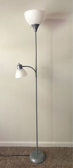 $8 Only - Combo Floor Lamp + One Bulb