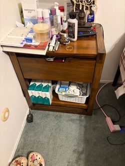 Wood night stand
