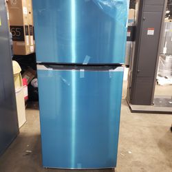 Brand New Sterling Steel And White Color Frigidaire Refrigerator