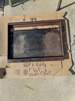 Flat top grill for Weber