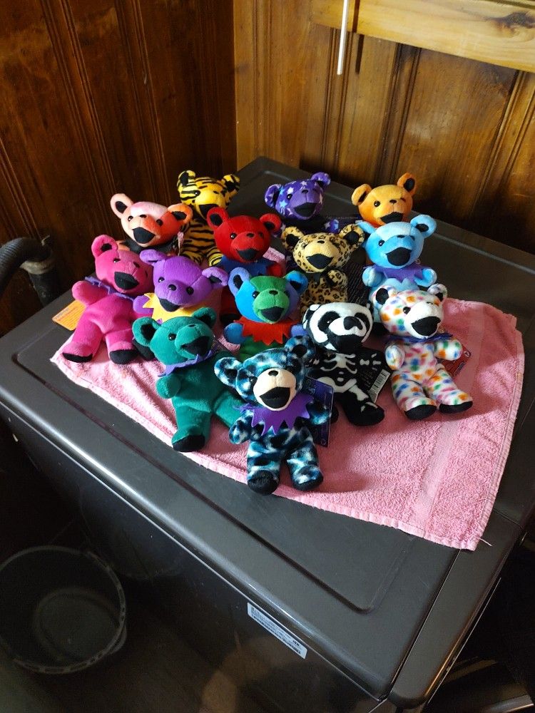 Grateful Dead Vintage Collection Of Beanie Bears
