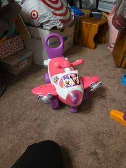 Kiddieland Minnie Mouse Airplane Ride On