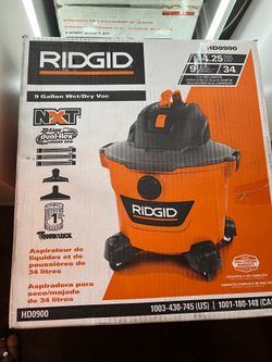 9 Gal. 4.25 Peak HP NXT Shop Vacuum Wet Dry Vac with General Debris Filter, Locking Hose and Attachments HD09001