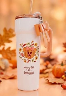 2026  Disney  Parks Starbucks Fall Minnie Pumpkin Tumbler
