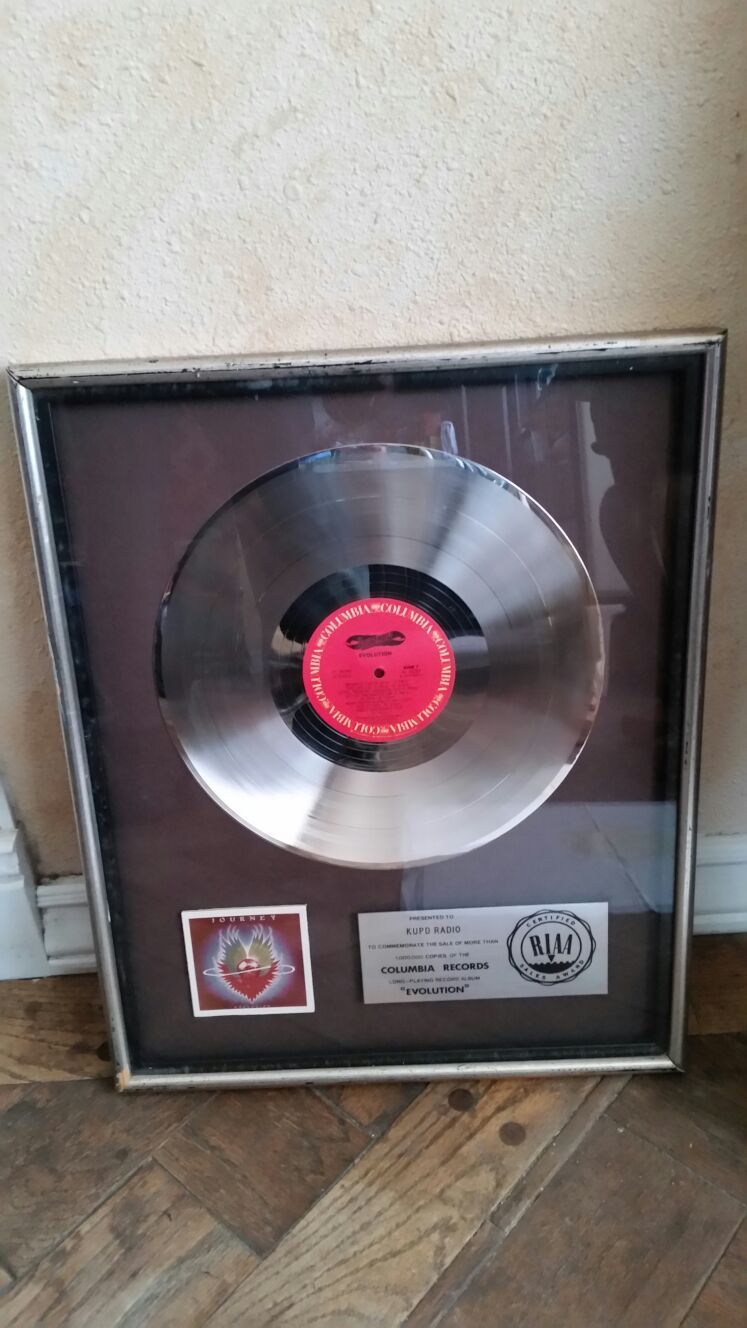 Journey - Evolution platinum album