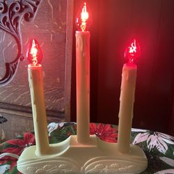 Vintage Christmas Candelabra — Mid Century Décor by Noma Co. 