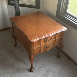 Antique Side Table With Drawer