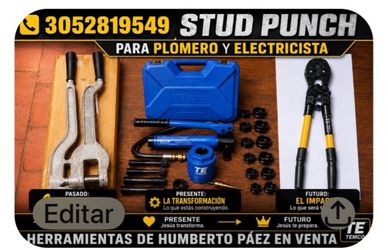 3 en uno stud punch  Knockout puch hydraulic  Crimper