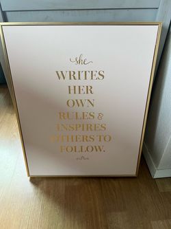 Framed Inspirational Quote Wall Art