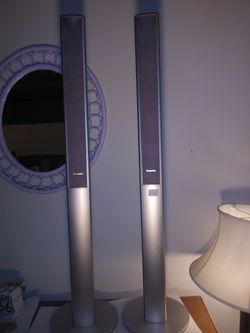 Panasonic SB-FS900 Tall Floor Standing Speakers Pair Silver Used