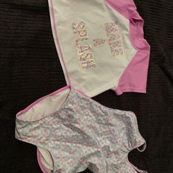 Girls SwimSuit Seat And Robe Sz.7/8