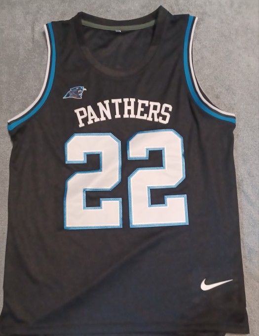 Yourh Size Medium Christian McCaffrey Carolina Panthers Jersey Basketball Style Stanford