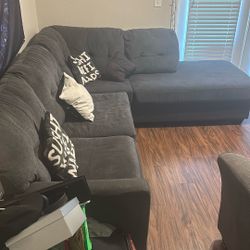 Grey sectional