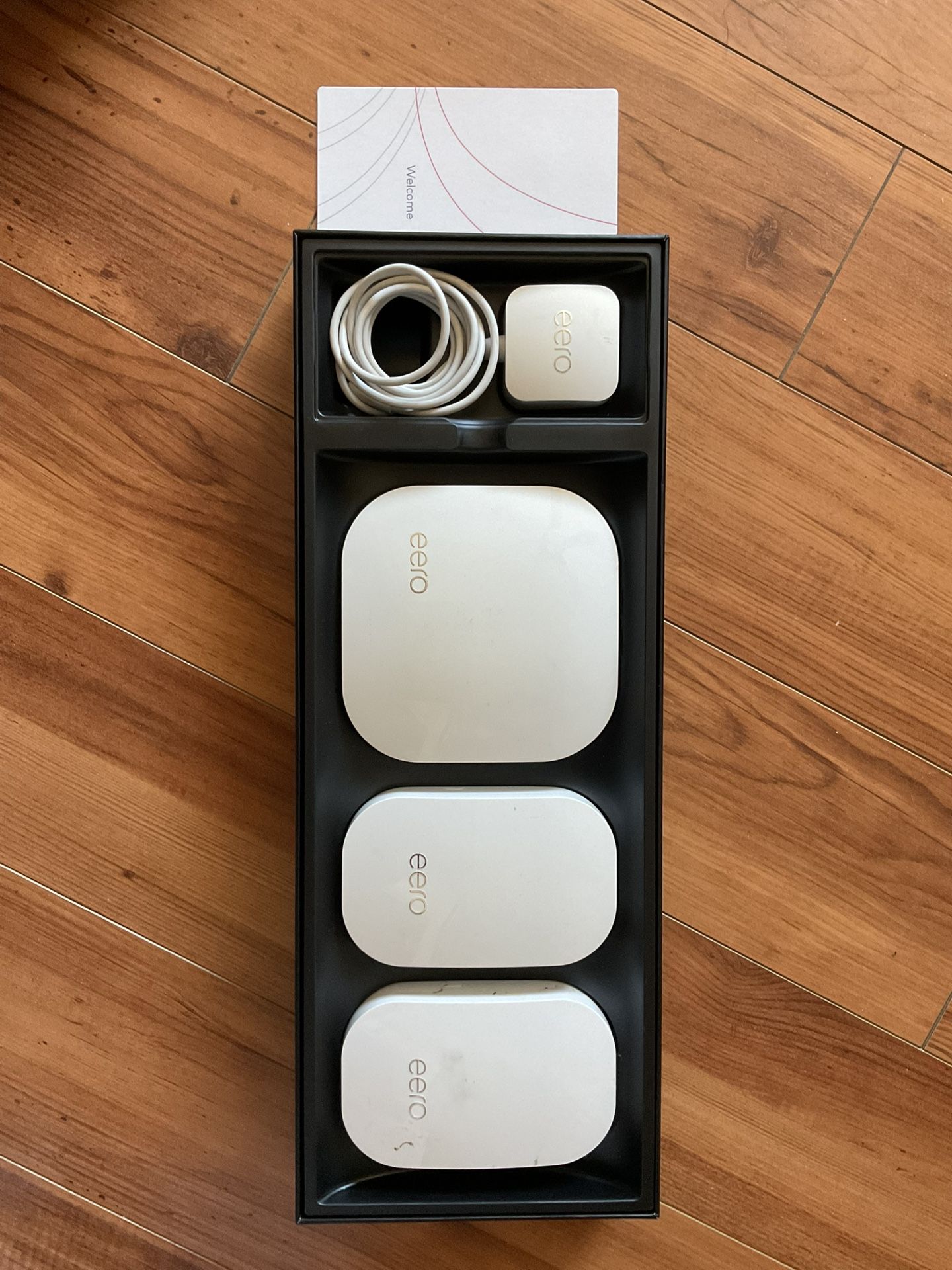 eero Pro B010001 2nd Generation Ac Tri-Band Mesh Router - White 2 Beacon